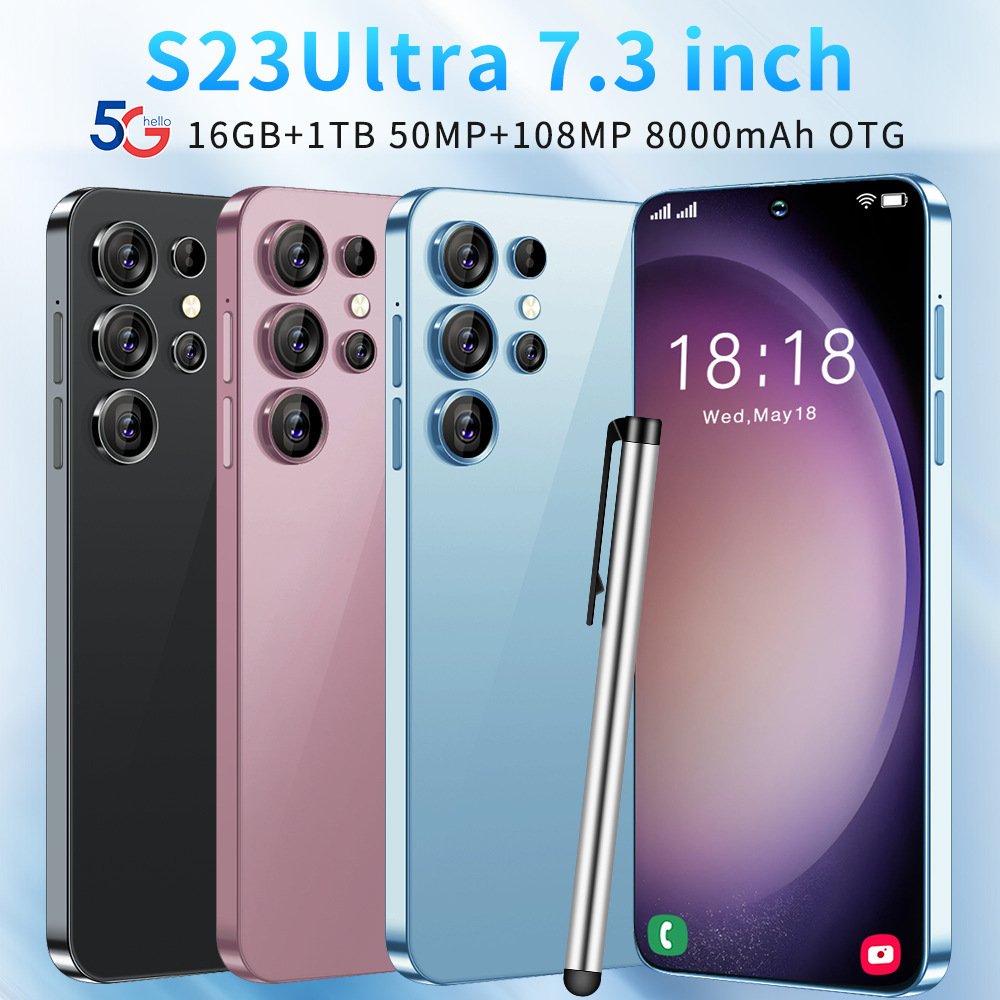 S23 ULTRA Original 12GB+512GB 32MP+64MP Face Unlock Full Display Android 13 Cell Phone Smart Gaming Mobile Phone